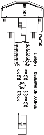 Choose your cabin on Bridge Deck             